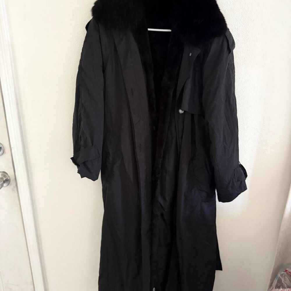 Vintage Fur Trench Coat